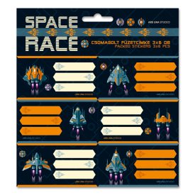 Ars Una Space Race csomagolt füzetcímke (3x6 db)