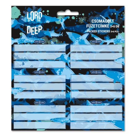Ars Una Lord of the Deep csomagolt füzetcímke (3x6 db)