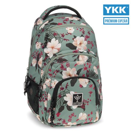 Ars Una Flowery green hátizsák AU-2