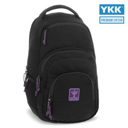 Ars Una Girl's Black-Violet Cordura hátizsák AU-2