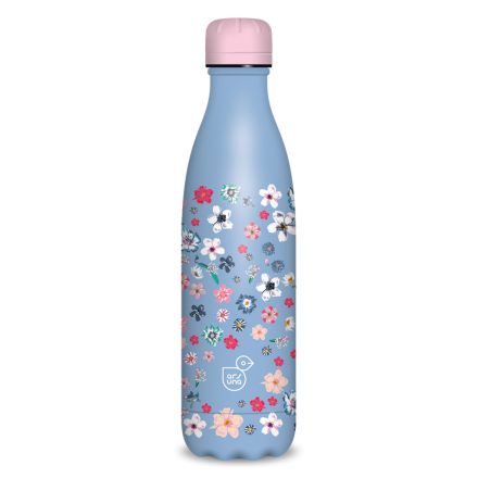 Ars Una duplafalu fémkulacs 500 ml - Pearl Blossom blue