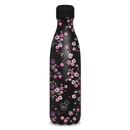Ars Una duplafalu fémkulacs 500 ml - Pearl Blossom black