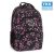 Ars Una Pearl Blossom black ergonomikus hátizsák 27 l