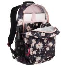 Ars Una Flowery black hátizsák AU-14