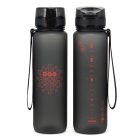 Ars Una BPA-mentes motivációs kulacs matt - 1000 ml - Dark gray