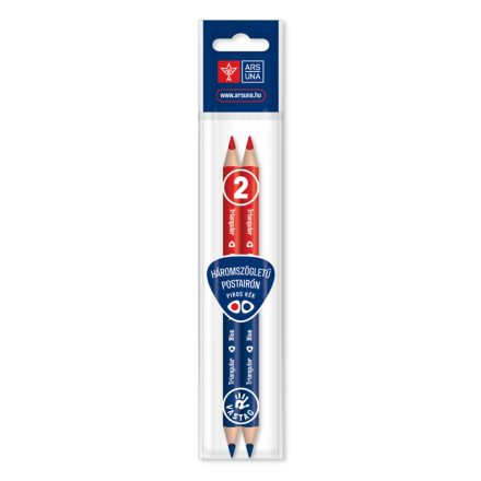 Ars Una háromszögletű postairón, Jumbo - piros-kék - 2 db