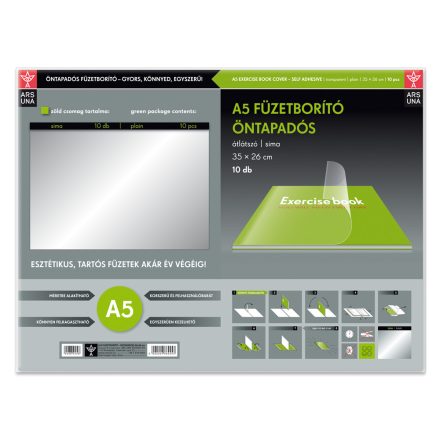 Sima A/5 füzetborító - öntapadós 35x26 cm