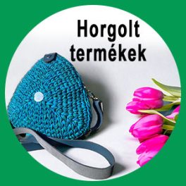 Horgolt termékek