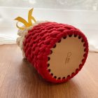 Horgolt mini puttony - krém
