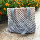 Horgolt női ombre válltáska - Hajnali derengés