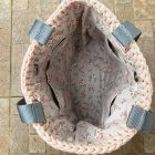 Horgolt női ombre válltáska - Hajnali derengés