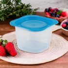 VIXI Frissentartó edény fedővel kék magas - 900 ml (1 db)