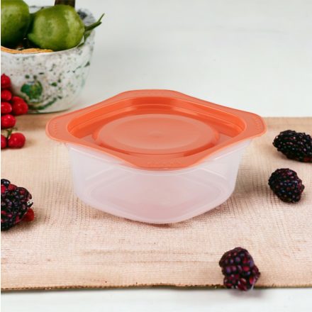 VIXI Frissentartó edény fedővel narancs - 500 ml (1 db)